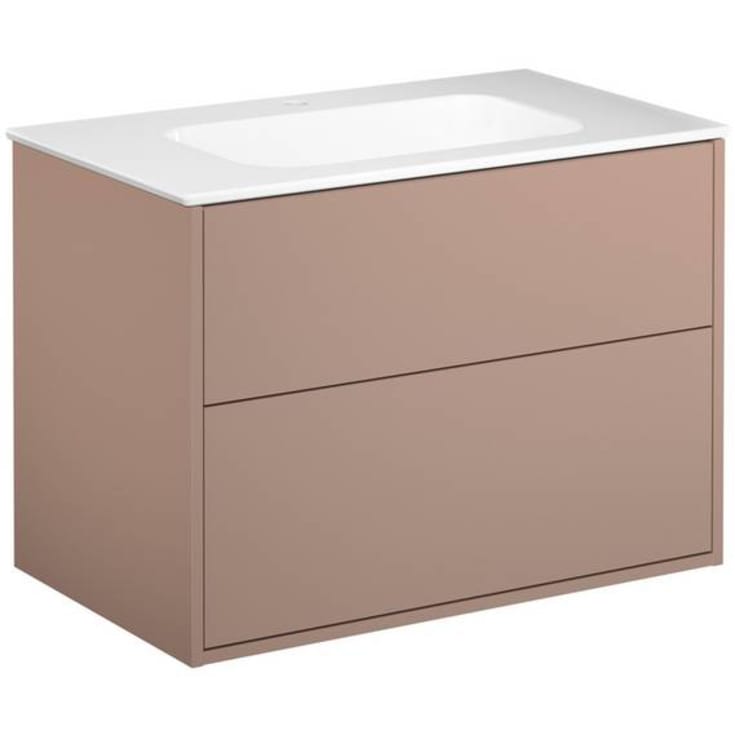 Gustavsberg Artic møbelpakke, 80x47 cm, rosa/hvit