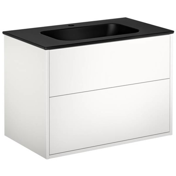 Gustavsberg Artic møbelpakke, 80x47 cm, hvit/sort