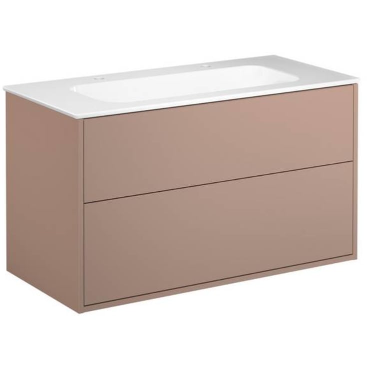 Gustavsberg Artic møbelpakke, 100x47 cm, rosa/hvit