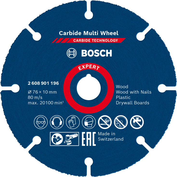 Bosch kappeskive multihjul HM, Ø76/10 mm