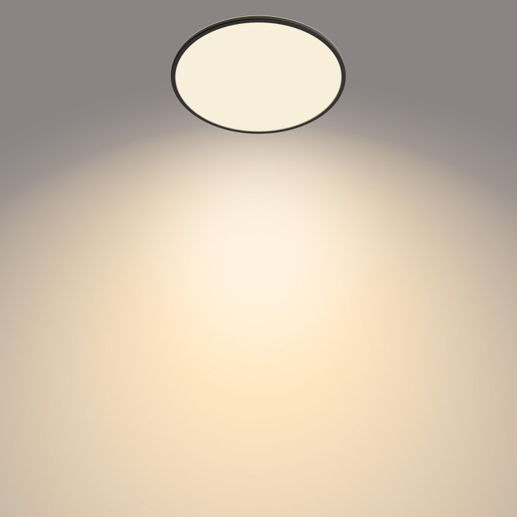 Philips myLiving SceneSwitch Super Slim plafond, sort, 2700K, Ø55 cm