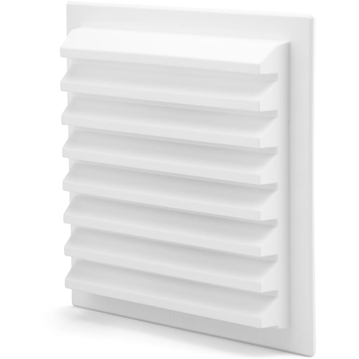 Murrist plast Ø125 mm 180x180 mm, hvid