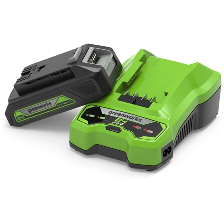 Greenworks batterisats med laddare och 24V-batteri