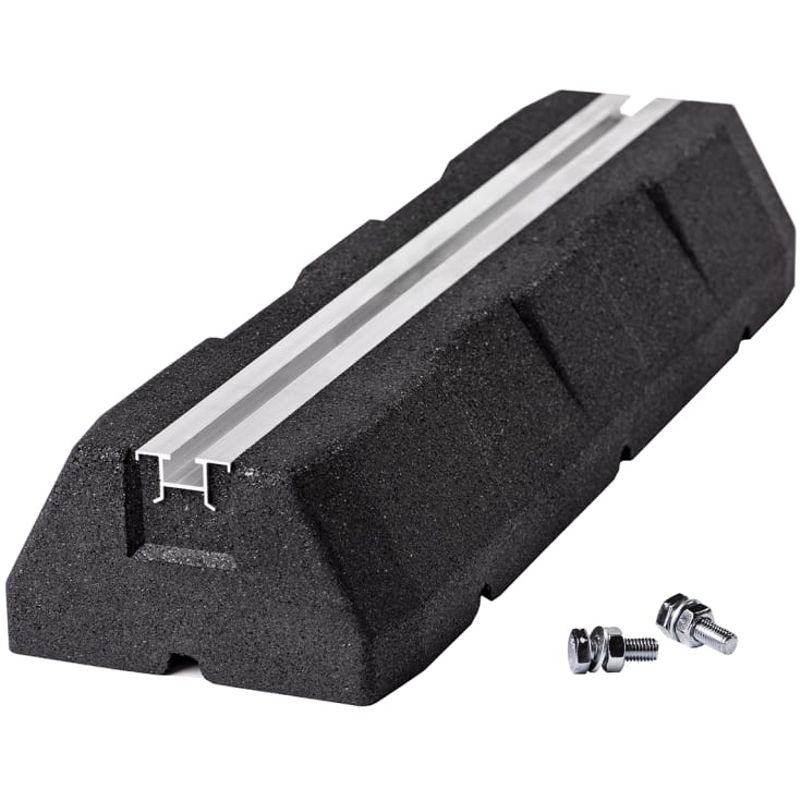 Gummiføtter for varmepumpe 600 x 180 mm (2 stk.)