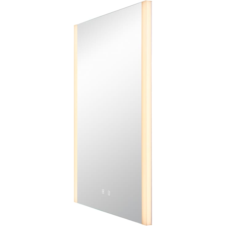 SLV Trukko spejl med lys, touch, dugfri, 80x60 cm