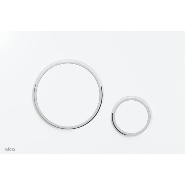 Alca M770 Thin betjeningsplate, hvit/krom