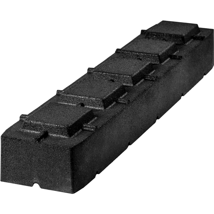 Gummi montageblok forhøjer til varmepumpe 600 x 190 mm (2 stk)