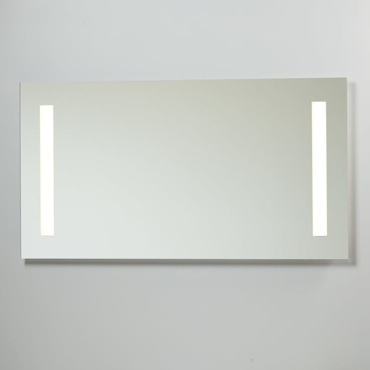Loevschall Godhavn speil med lys, 120x65 cm