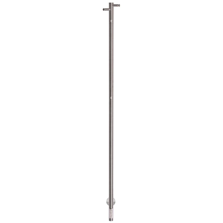 Kriss Uno Plus håndklædetørrer, el, 3x148 cm, børstet rustfrit stål