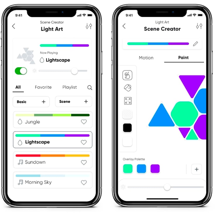 Nanoleaf Shapes Hexagons, startpakke med 9 paneler
