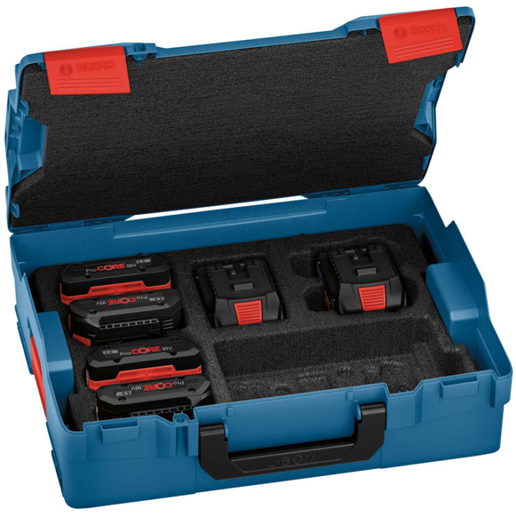 Bosch ProCore 18V batteripakke m. 4stk 4,0Ah & 2stk 8,0Ah batterier