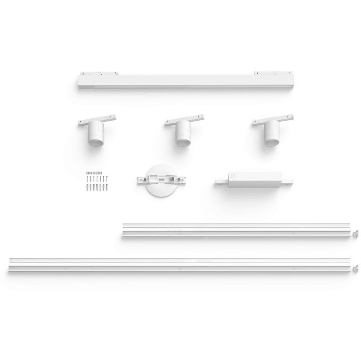 Philips Hue Perifo strømskinnesæt, 3 skinnespots, hvid