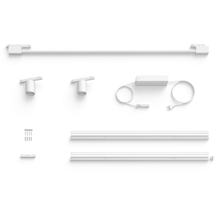 Philips Hue Perifo skinnesett for vegg, 2 skinnespotter, hvit