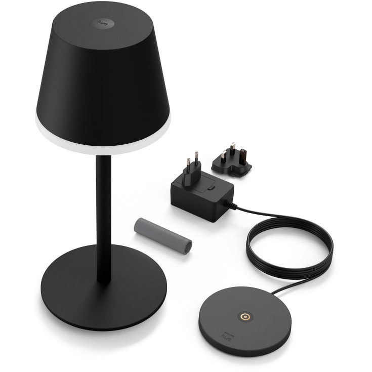 Philips Hue Go oppladbar bordlampe utendørs, svart