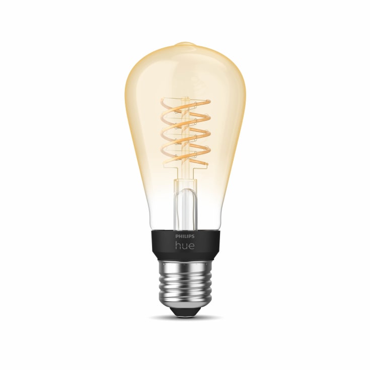 Philips Hue White E27 edisonpære, 2100K, 7W, Ø6,4 cm