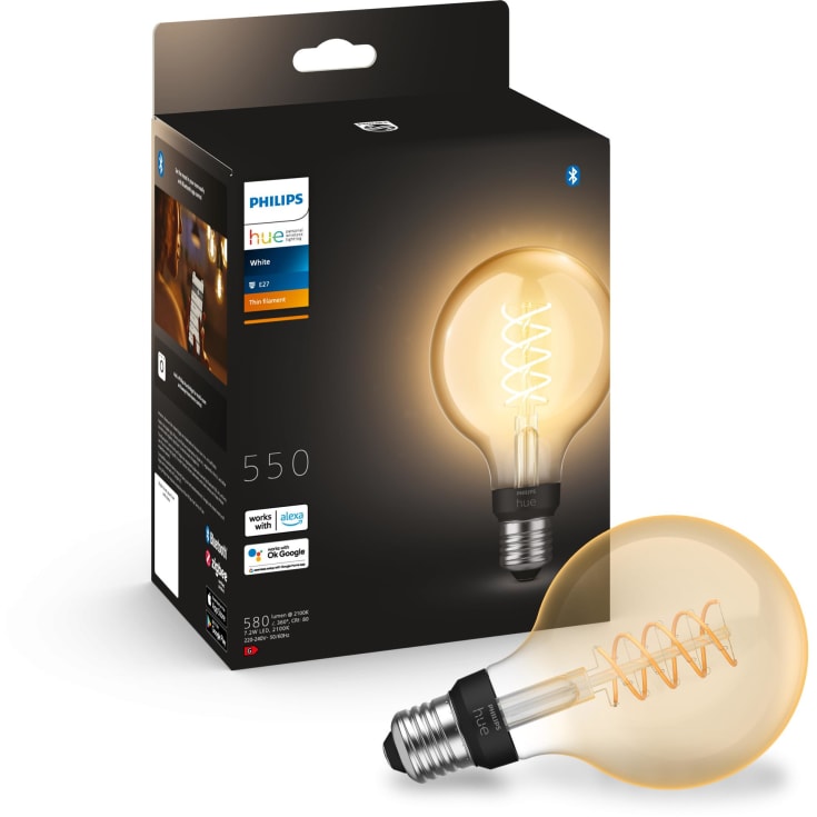 Philips Hue White E27 globlampa, Ø9,2 cm