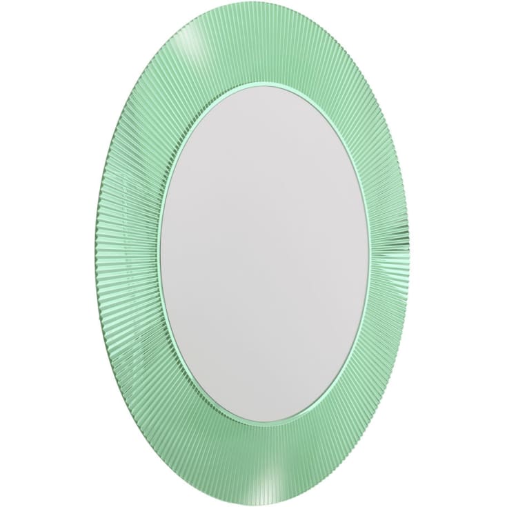 Kartell Laufen All Saints spegel, Ø78 cm, grön