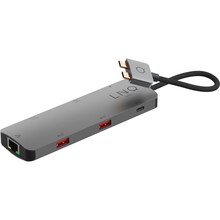 Linq 7-i-2 Pro dobbelt USB-C multiport hub