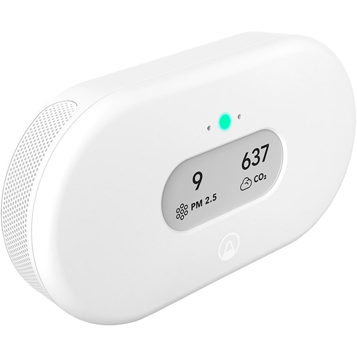Airthings View Plus radon- og luftkvalitetsmåler, hvid