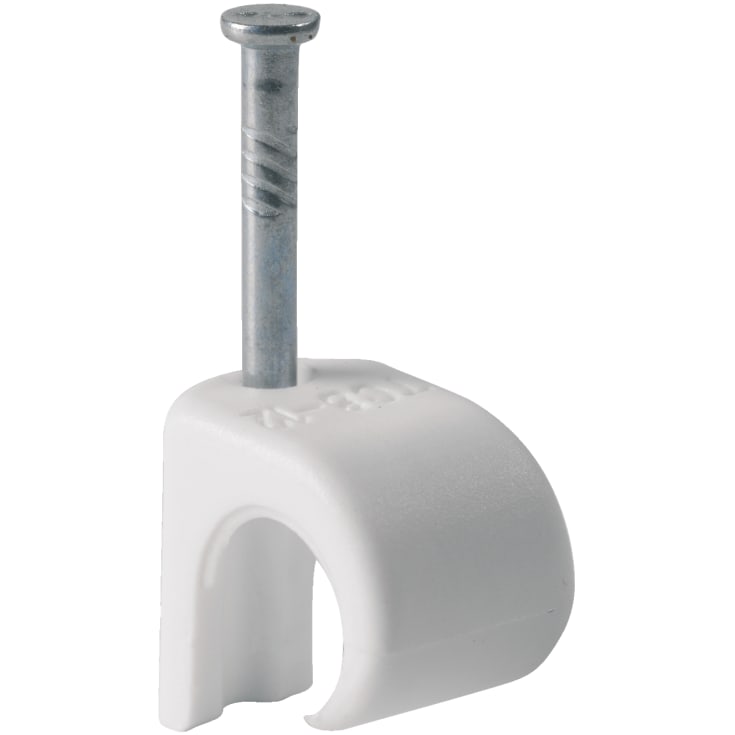 Schneider TC kabelklammer, 7-10 mm, vit, 20 st