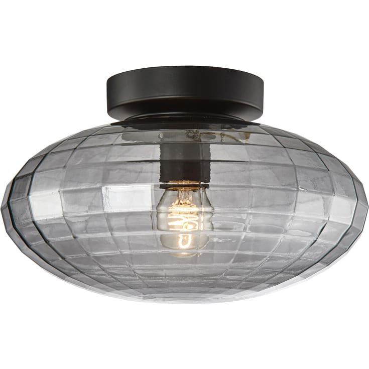 Halo Design Mesh taklampe, røykfarget, Ø28 cm