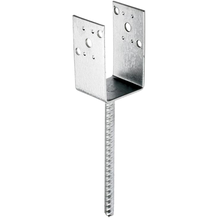 10 stk Stolpeholder type U 140 x 90 x 200 + 200 mm, boltdiameter Ø13,5 mm, FZV