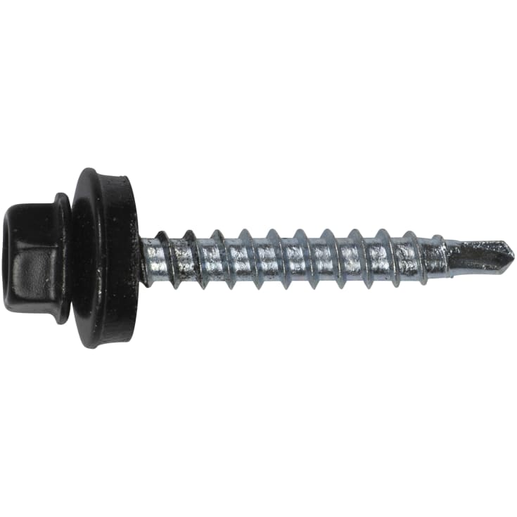 Facadeskrue 4,8 x 20 mm, sort, C3, 6-KANT, 200 stk.