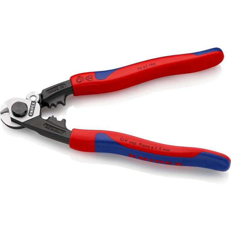 Knipex stålwiresaks, 190mm, smedet