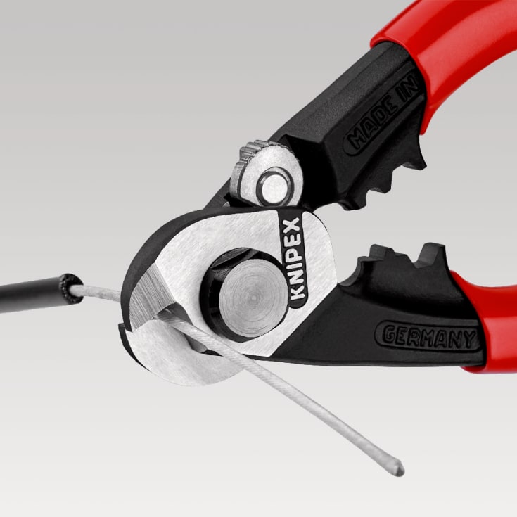 Knipex stålwiresaks, 190mm, smedet