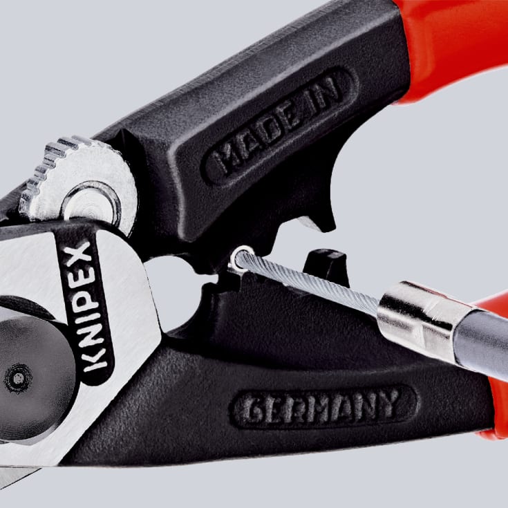 Knipex stålwiresaks, 190mm, smedet