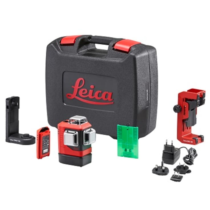 Leica Lino L6G 3×360° grøn streglaser med vægbeslag