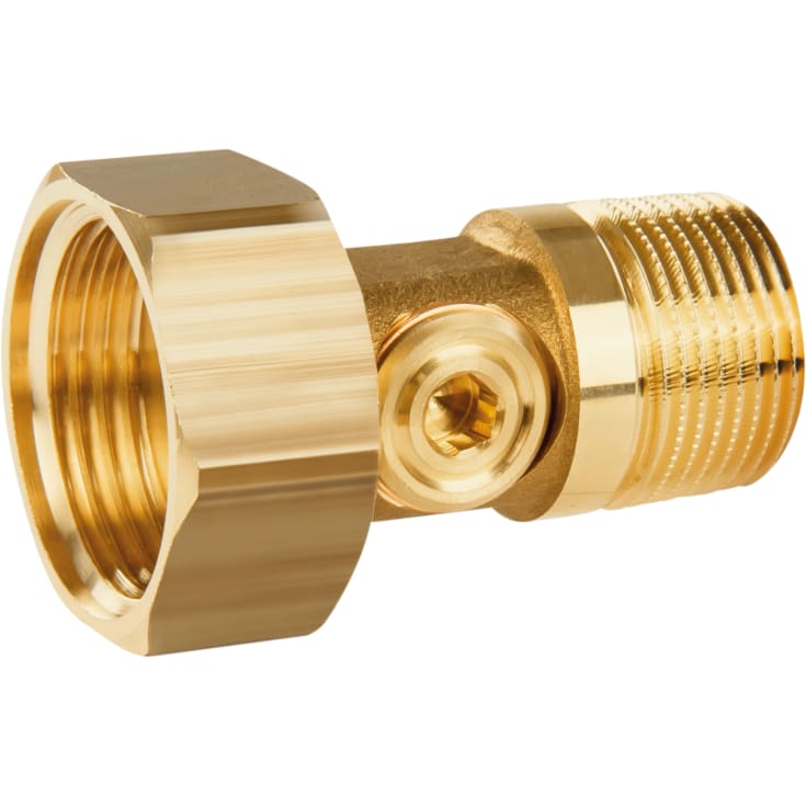 Resideo Braukmann 1 1/2" - 1 1/4" målergjennomføring, tilbakeslagsventil