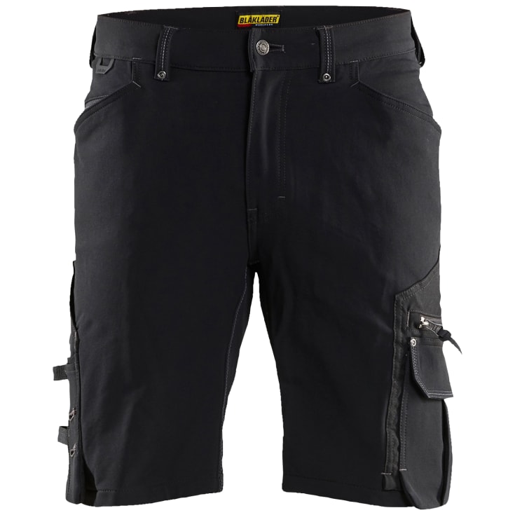 Blåkläder shorts 19871644, 4-veis stretch, svart, størrelse 54