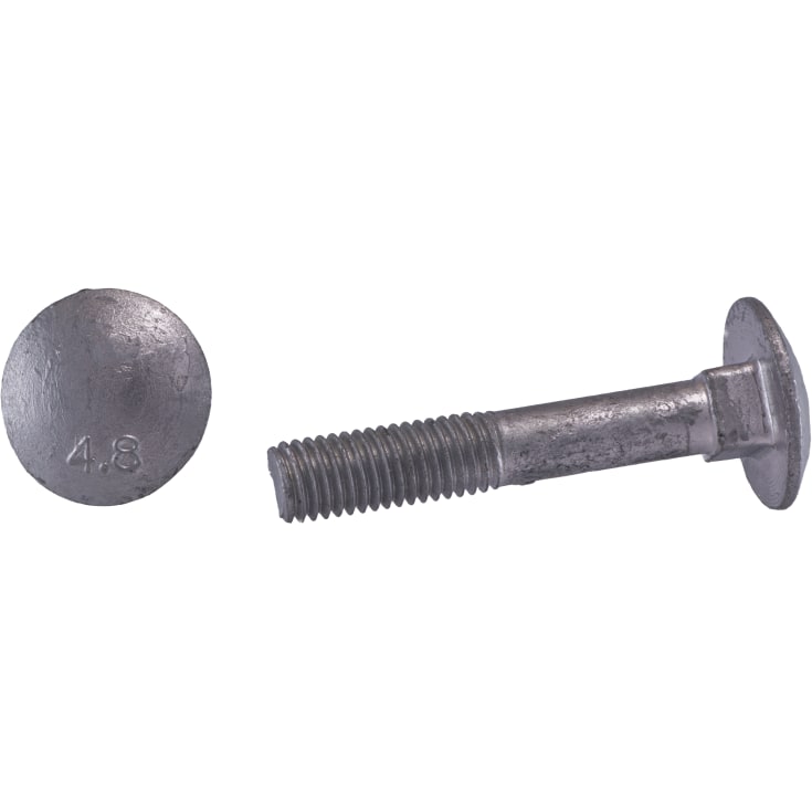 Bræddebolt M10 x 140 mm, FZV, DIN 603, 25 stk.