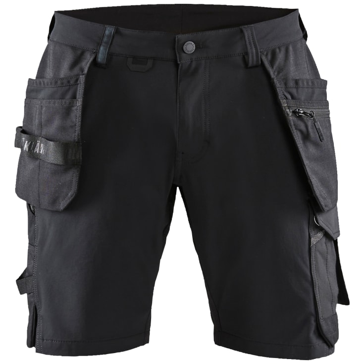 Blåkläder shorts 15201645, stretch, svart/mørk grå størrelse. 52