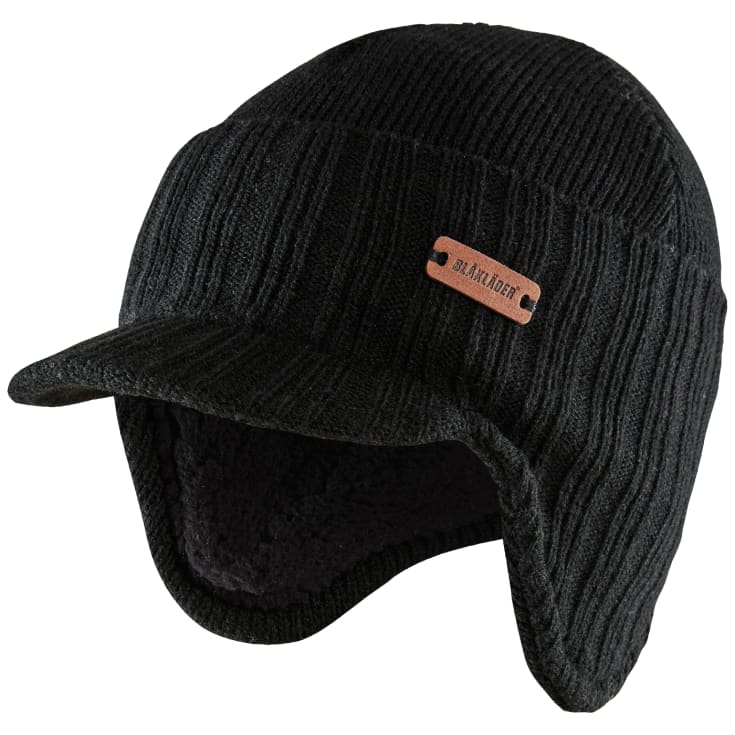 VINTER CAP SORT L/XL MED ØREKLAPPER