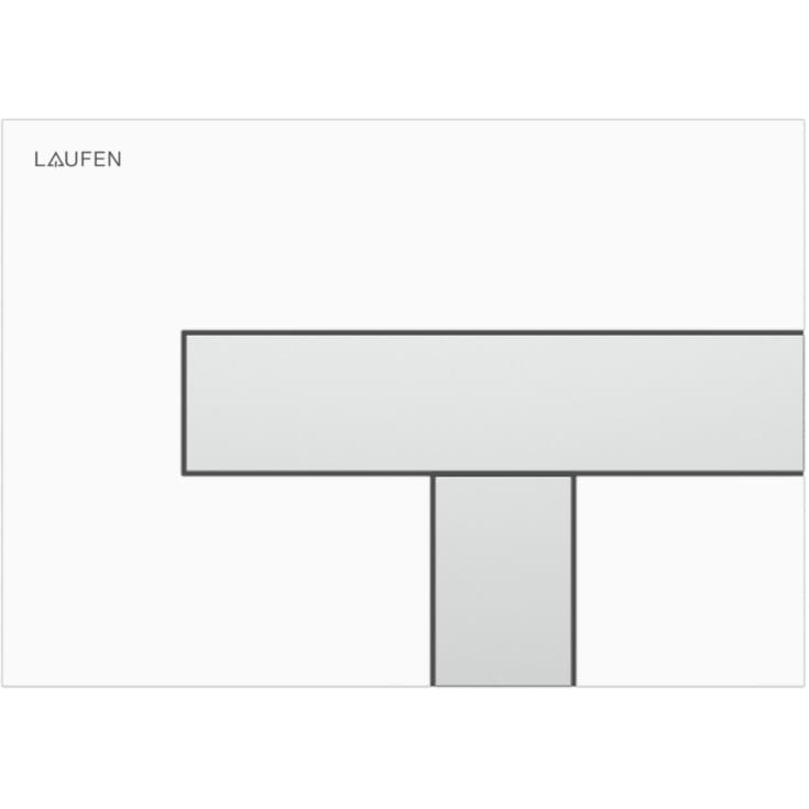 Laufen Lis AW100 spolplatta vit/matt krom