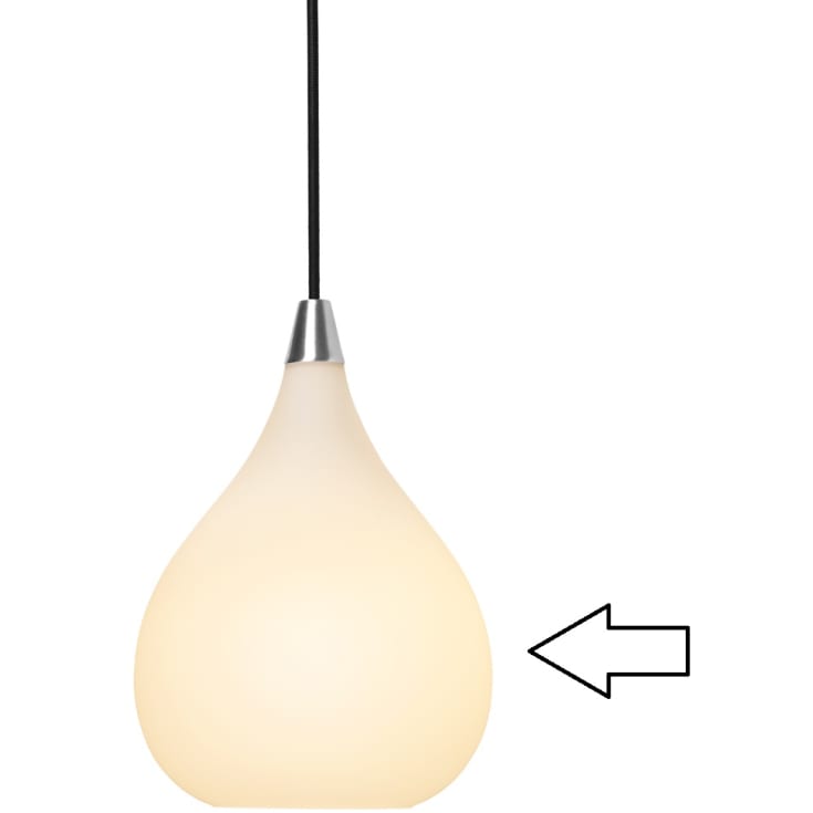 Halo Design reservglas för Drops pendellampa, Ø17 cm