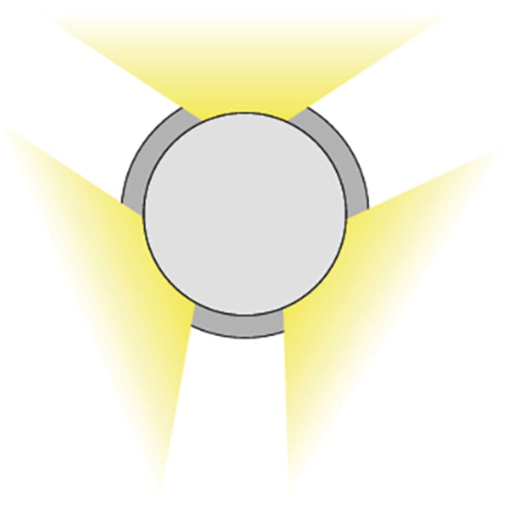 SG Luna Deco O nedgravningsspot, 3 lysudgange