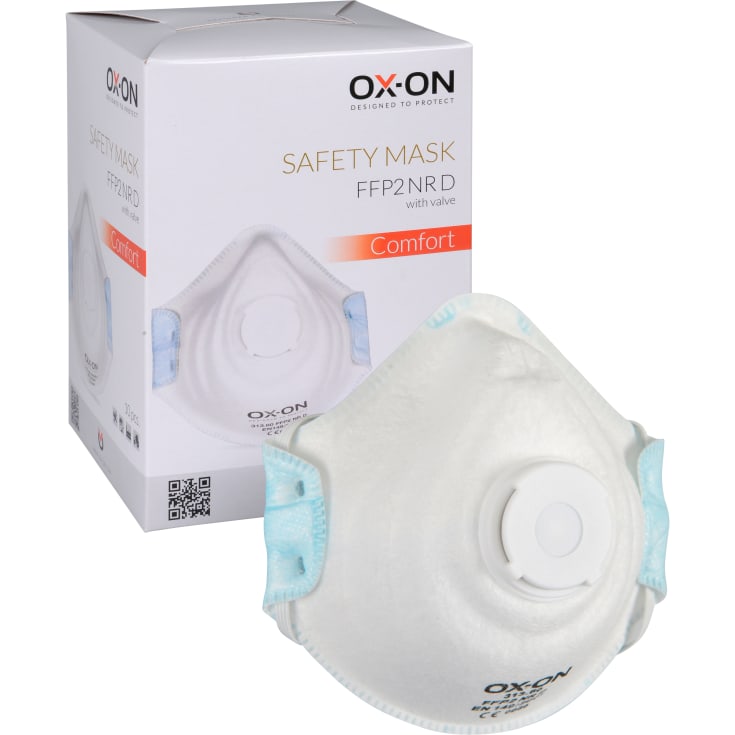 Ox-On FFP2NRD støvmasker m. ventil - 10stk