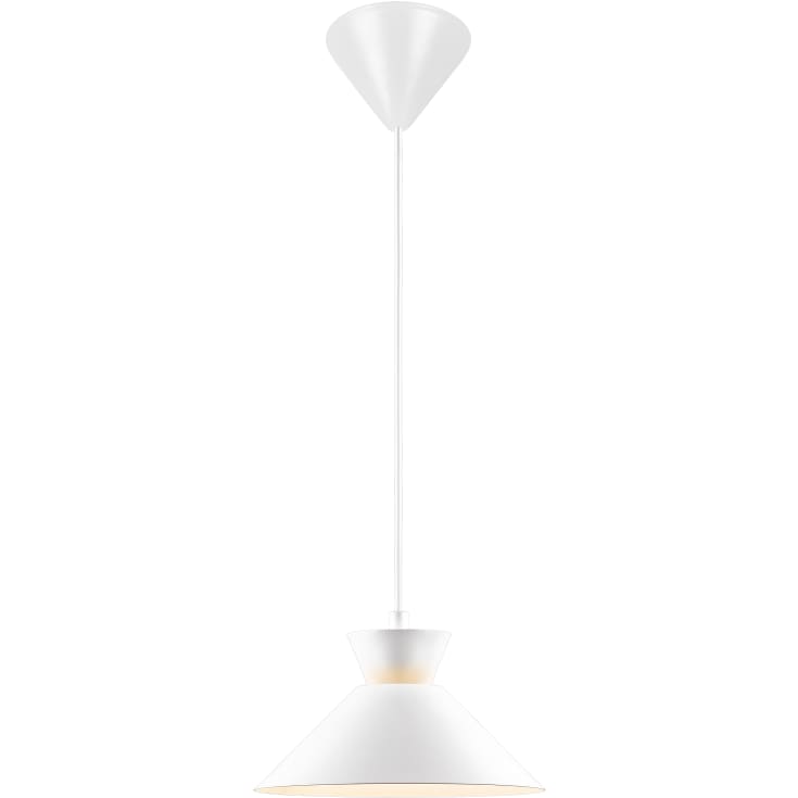 Nordlux Dial pendellampa, vit, Ø25 cm