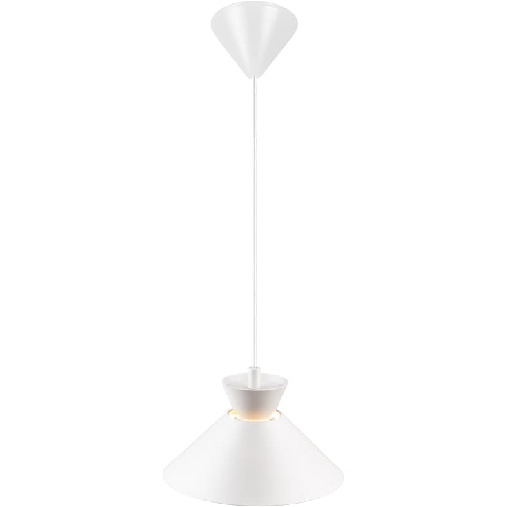 Nordlux Dial pendellampa, vit, Ø25 cm