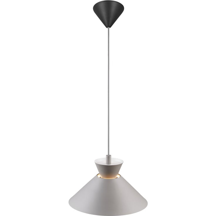 Nordlux Dial pendellampa, grå, Ø25 cm
