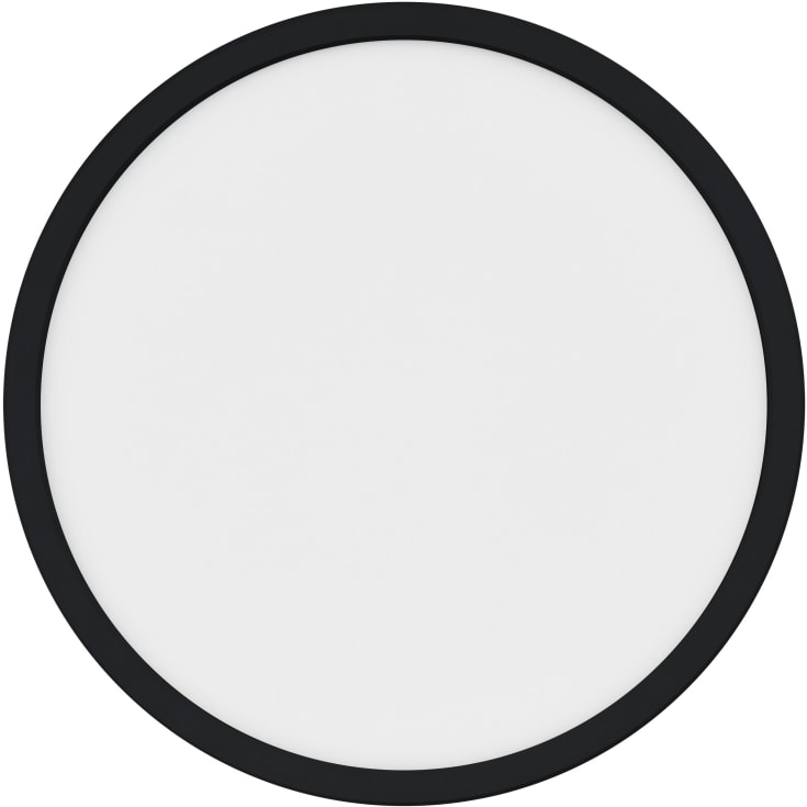 Nordlux Oja plafond, 3-trinns dimming, 2700K, svart, Ø29 cm