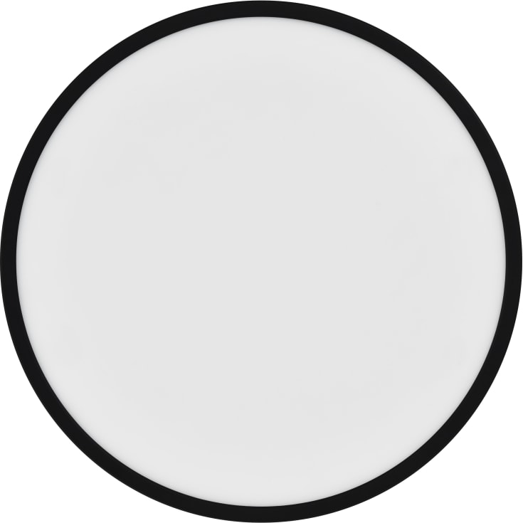 Nordlux Oja plafond, 3-stegs dämpning, 2700K, svart, Ø42 cm