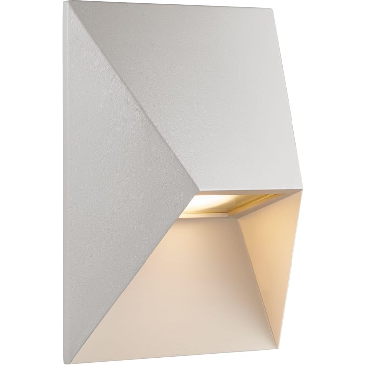 Nordlux Pontio vägglampa utomhus, vit, 15 cm
