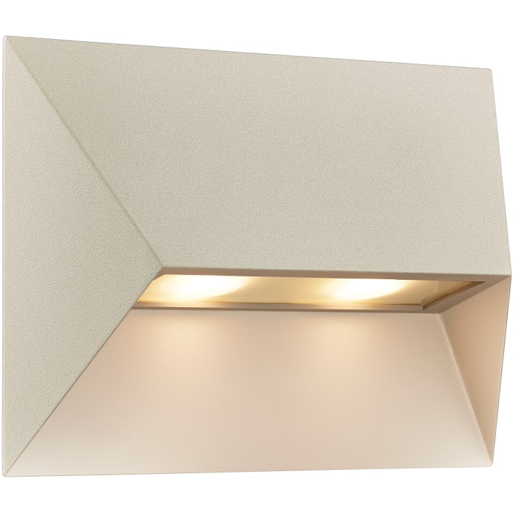 Nordlux Pontio vägglampa utomhus, beige, 27 cm