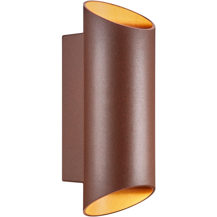 Nordlux Nico Round utomhus vägglampa, rost
