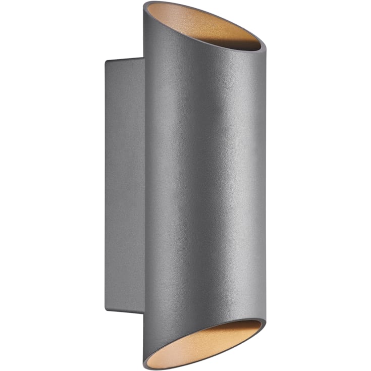 Nordlux Nico Round utomhus vägglampa, antracit