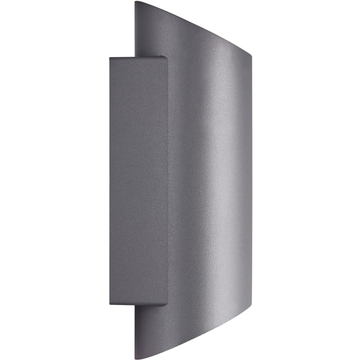 Nordlux Nico Round utomhus vägglampa, antracit